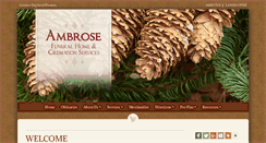 Desktop Screenshot of ambrosefuneralhomes.com