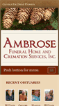 Mobile Screenshot of ambrosefuneralhomes.com